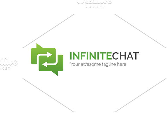 Infinite Chat Logo in Logo Templates - product preview 2