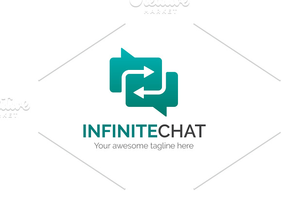 Infinite Chat Logo in Logo Templates - product preview 3
