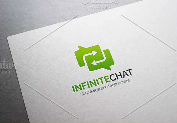 Infinite Chat Logo in Logo Templates - product preview 4