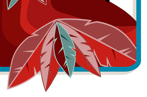 Cardinal bird with burning look. in Graphics - product preview 1