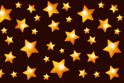 Seamless Pattern with Gold Stars