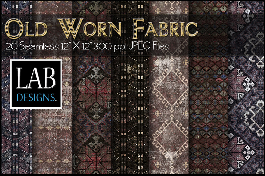 20 Old Worn Fabric Textures