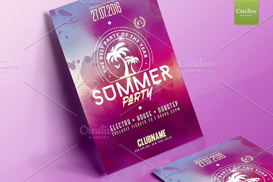 Summer Party | Psd Flyer Template in Flyer Templates - product preview 8