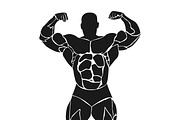bodybuilder, double biceps