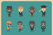 all hipster character set