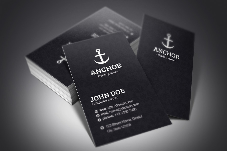 Anchor Business Cards in Business Card Templates - product preview 8