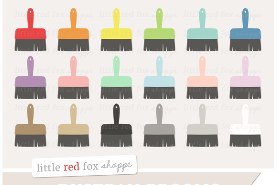 Dustpan Broom Clipart in Illustrations - product preview 8