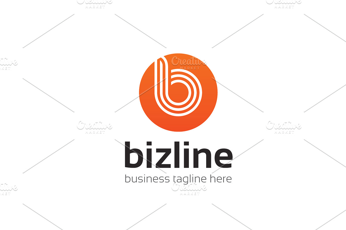 Bizline Letter B Logo in Logo Templates - product preview 8