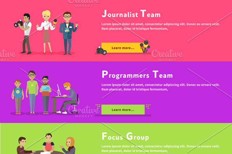 Journalists Team, Programmers Geek in Illustrations - product preview 8