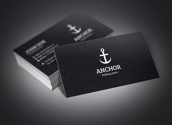 Anchor Business Cards in Business Card Templates - product preview 2
