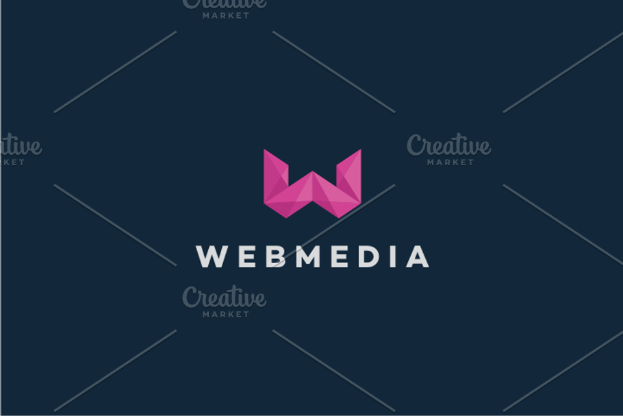 Web Media - Letter W Logo in Logo Templates - product preview 8