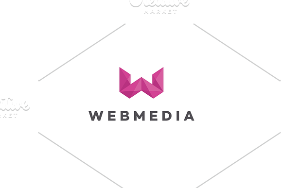 Web Media - Letter W Logo in Logo Templates - product preview 1