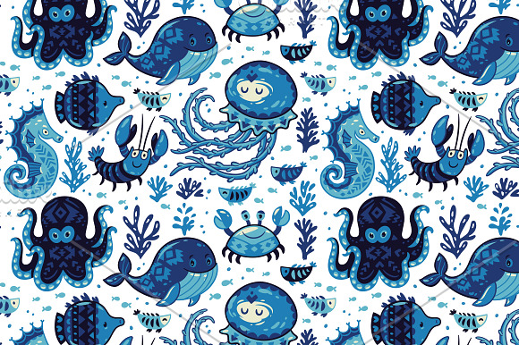 Ocean Life in Illustrations - product preview 2