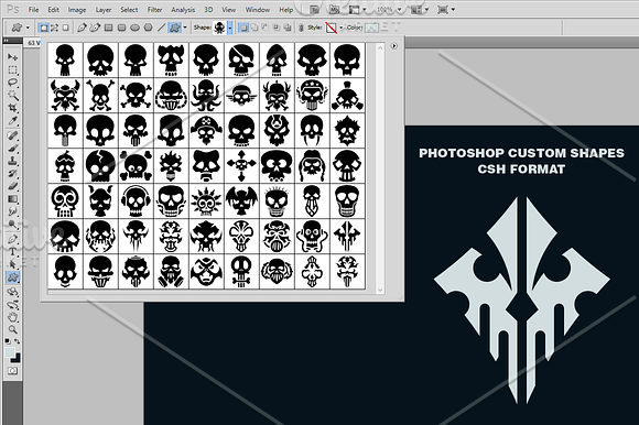 63 Vector Skulls Collection in Illustrations - product preview 2