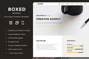 Boxed - One-page Creative Template