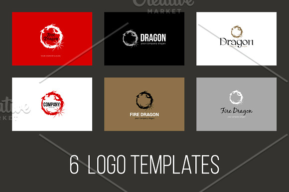Dragon in Logo Templates - product preview 2
