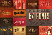 Cool Fonts MegaBundle - 57 Fonts