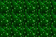 Green matrix symbols, a4 background