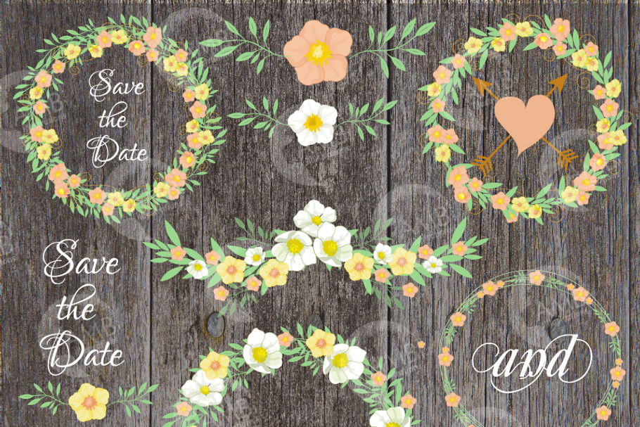 Wedding Clipart, AMB-1309 in Illustrations - product preview 8