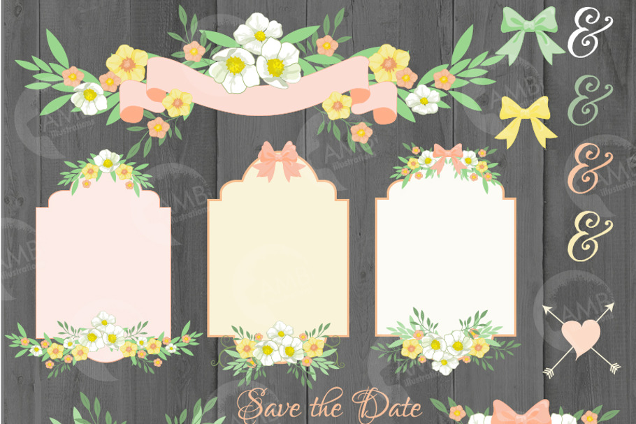 Wedding Clipart AMB-1312 in Illustrations - product preview 8