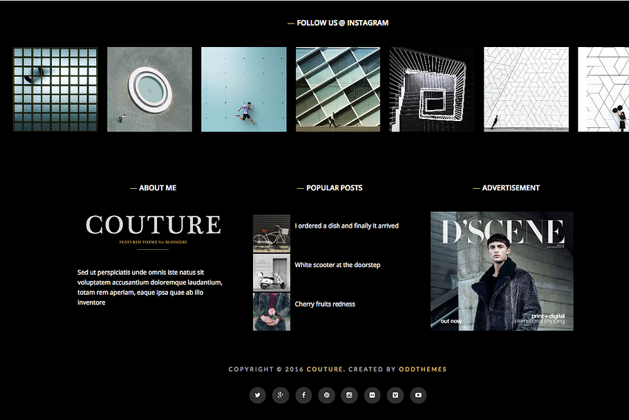 Couture responsive Blogger Template