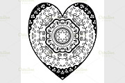 heart shaped pattern
