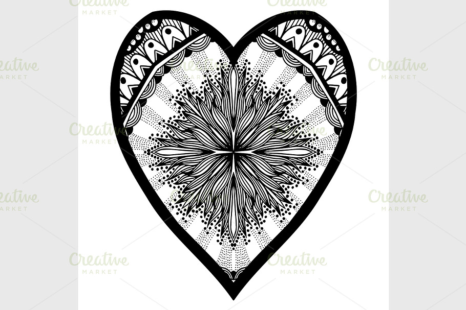 heart shaped pattern in Graphics - product preview 8