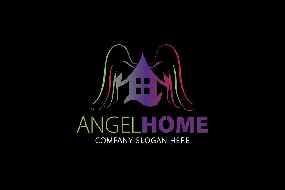 Angel Home Logo in Logo Templates - product preview 8
