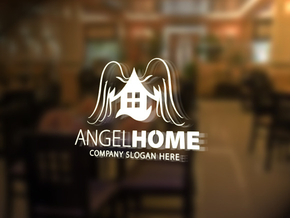 Angel Home Logo in Logo Templates - product preview 4