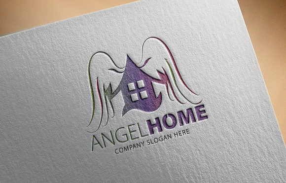 Angel Home Logo in Logo Templates - product preview 5
