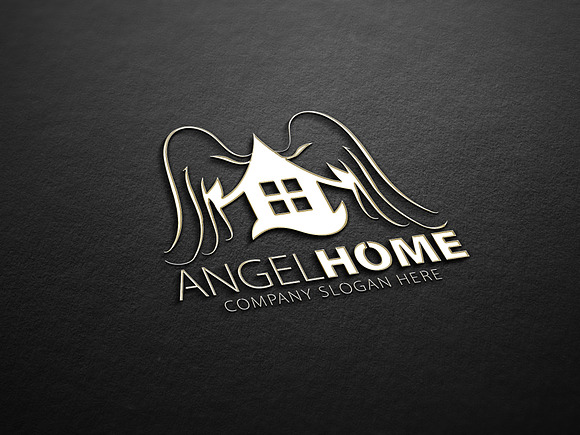 Angel Home Logo in Logo Templates - product preview 6