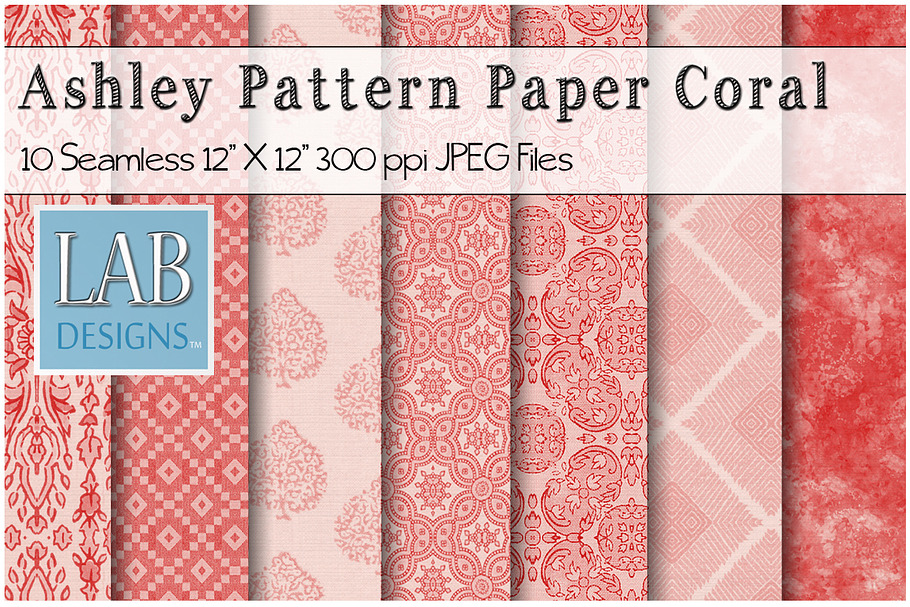 10 Coral Seamless Pattern Textures