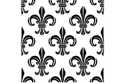 Vintage royal fleur-de-lis pattern