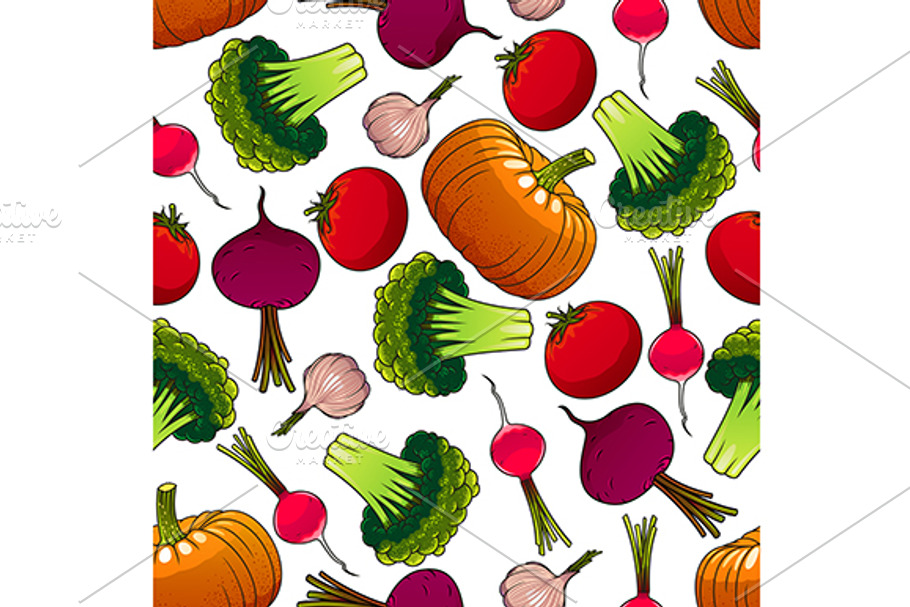 Organic farm harvest pattern in Patterns - product preview 8
