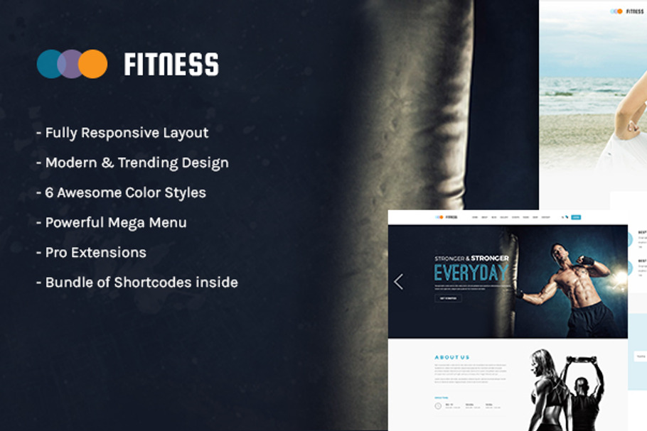 SJ Fitness Joomla Template in Website Templates - product preview 8