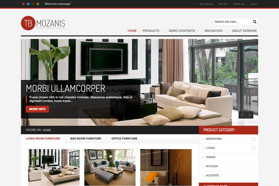 Ecommerce Drupal Themes TB Mozanis in Drupal Themes - product preview 8