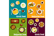Greek and bulgarian cuisine