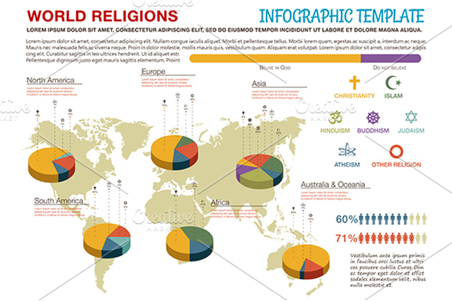 World religions infographics in Graphics - product preview 8