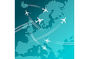Europe air travel and tourism design