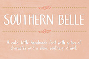 Southern Belle- A Cute Handmade Font