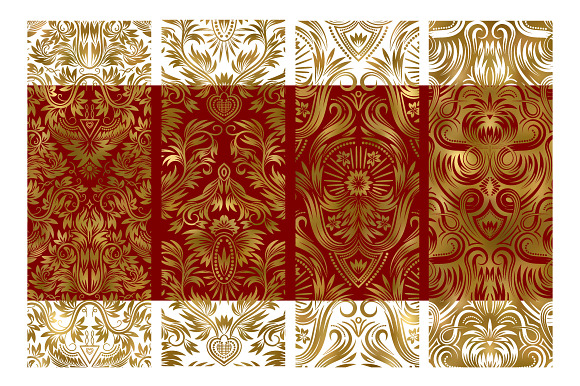 10 royal damask patterns in Patterns - product preview 2