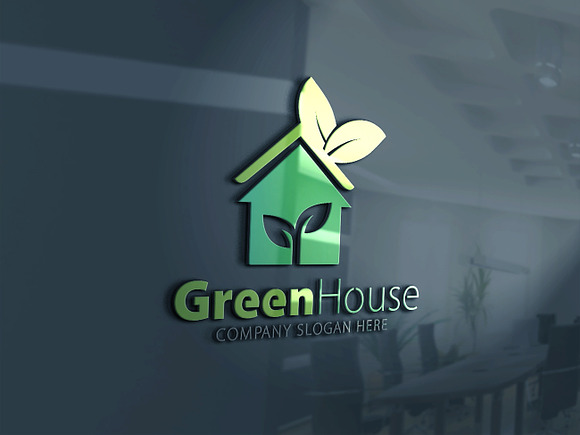 Green House Logo in Logo Templates - product preview 1
