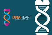Dna Heart Logo