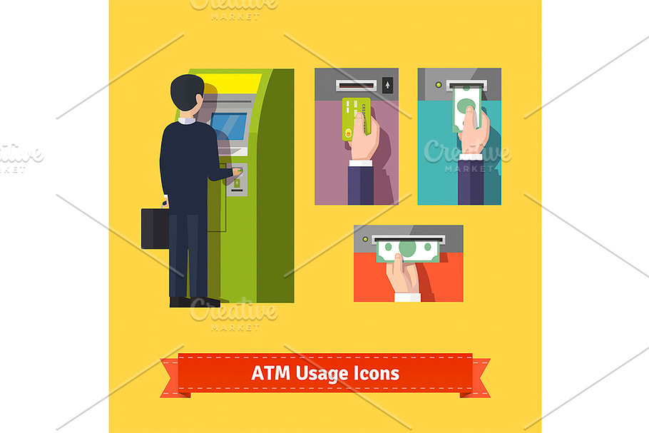 ATM machine deposit and withdrawal in Graphics - product preview 8