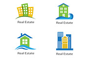 set of logos of real estate