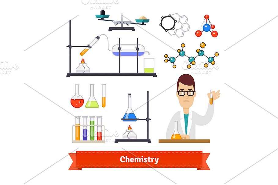 Chemistry equipment and chemist set