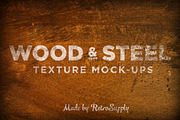 Wood & Steel Logo Mock-Ups