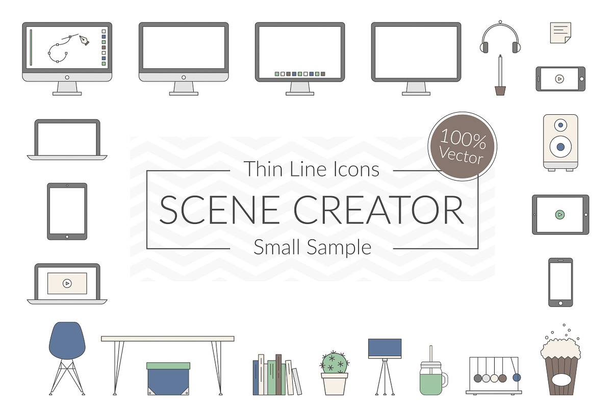 Vector Scene Creator – Small Sample in Scene Creator Mockups - product preview 8