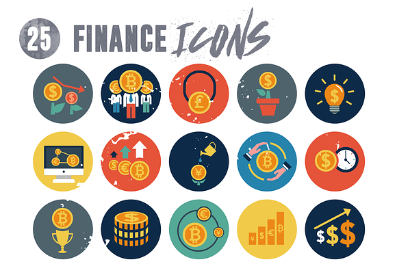 25 Financial Icons Pack in Infographic Icons - product preview 1