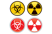 Biohazard and Radioactive Signs